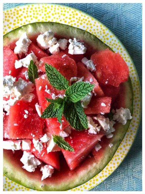  Wassermelonen Feta Salat