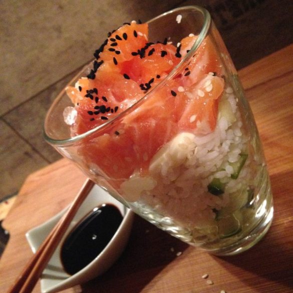 Sushi im Glas